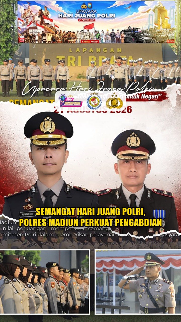 Semangat Hari Juang Polri, Polres Madiun Perkuat Pengabdian